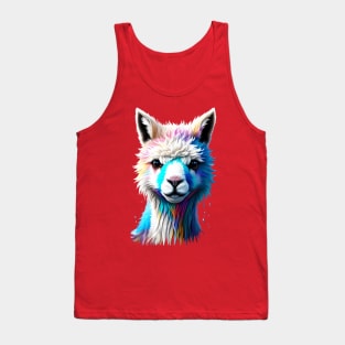 Alpaca splash art T2 Tank Top